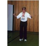 Fasching 2001: Hans Friedrich beim Training im Celtis-Gymnasium