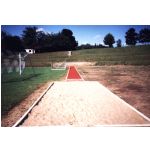 Neubau der Leichtathletikanlage 2001: Weitsprunggrube