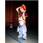 Training vor Fasching 2002: Klamottenstaffel (Noel Stein).