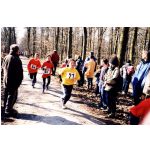 Kreis-Waldlaufmeisterschaften 2002: Betl Bosnak beim Zieleinlauf.